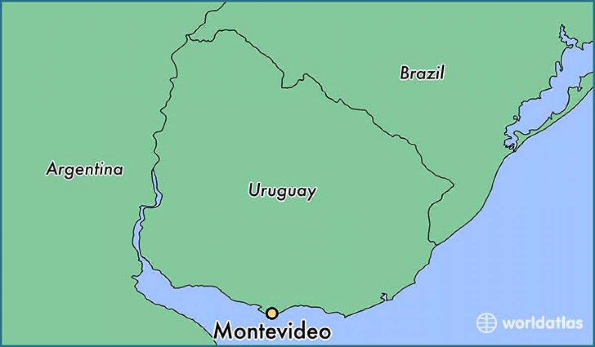 Mapa de montevideo-Uruguai