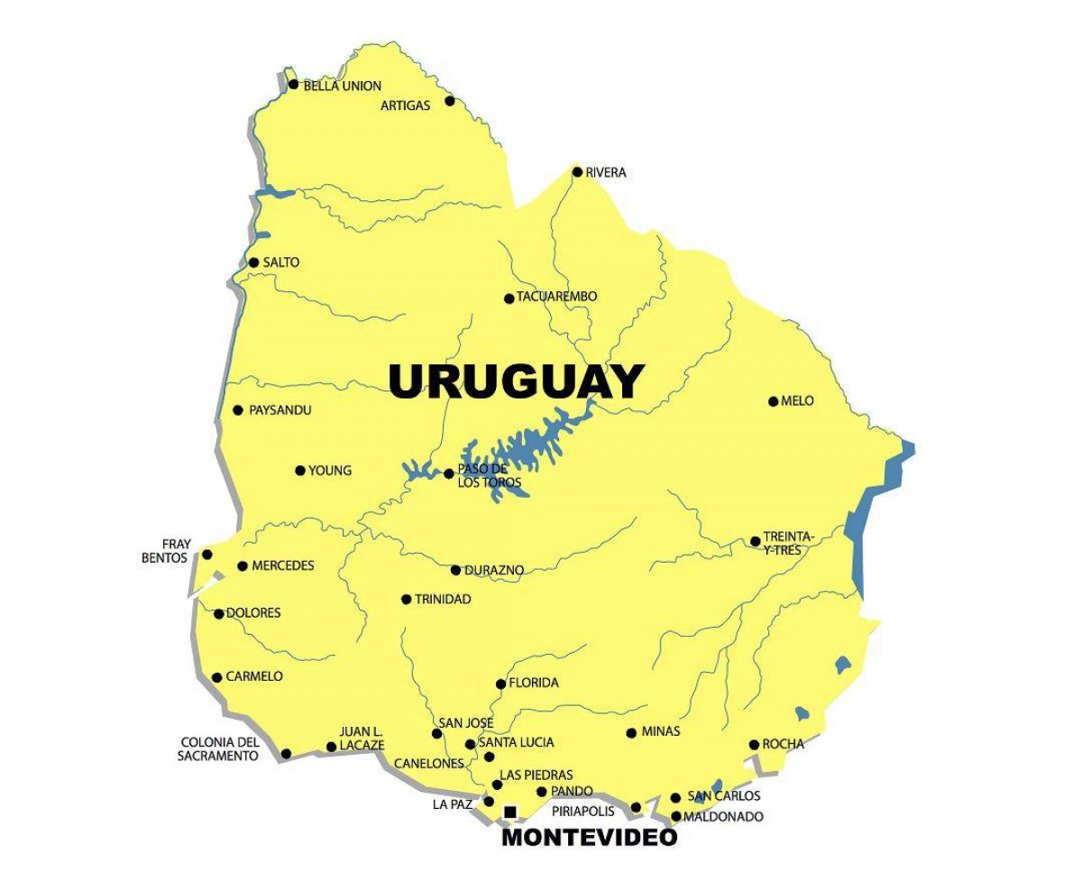 Mapa del riu Uruguai