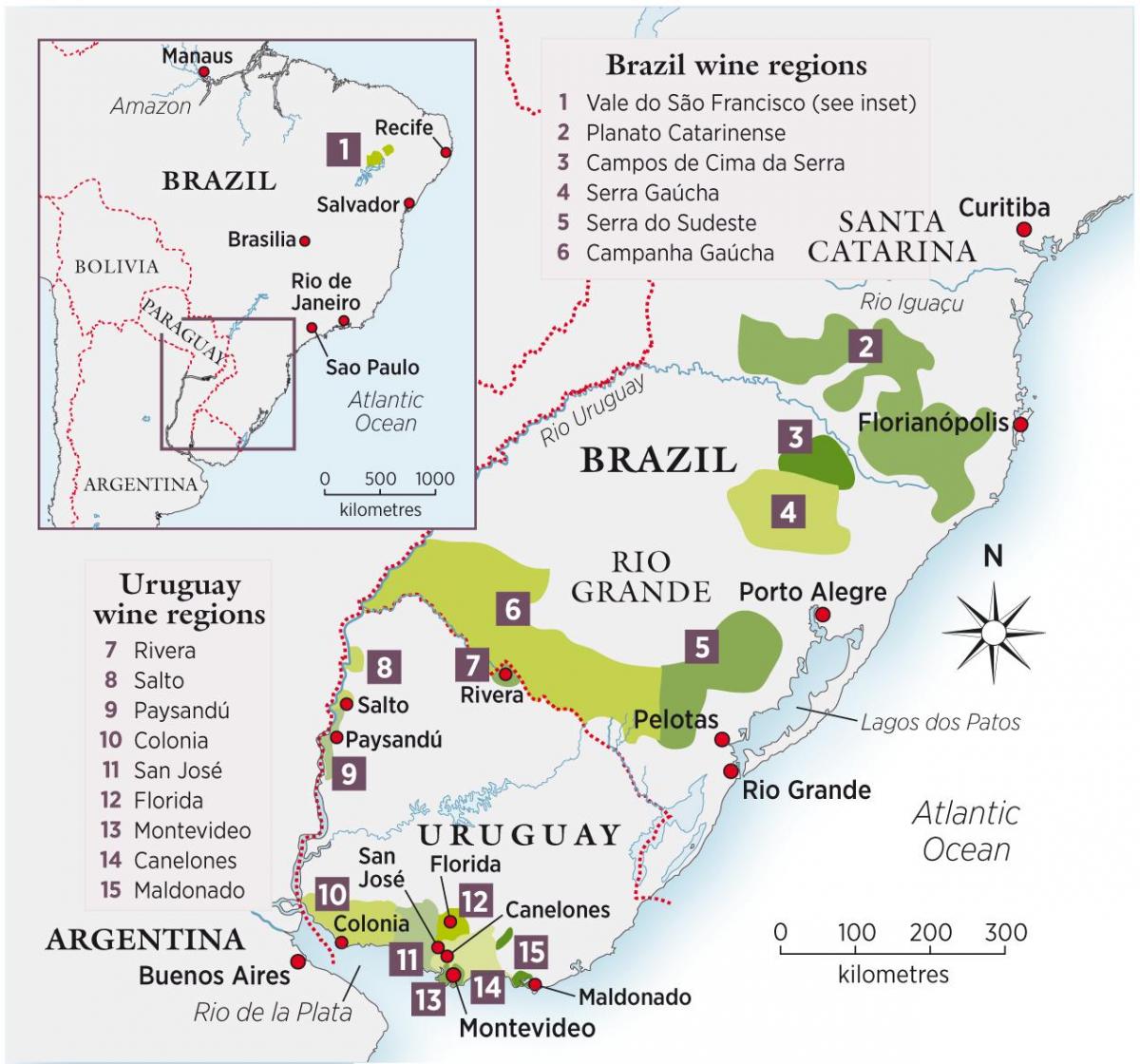 Mapa de l'Uruguai vi