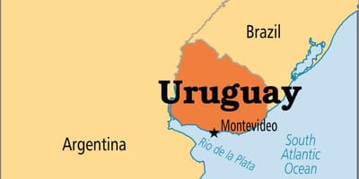 Uruguai capital mapa